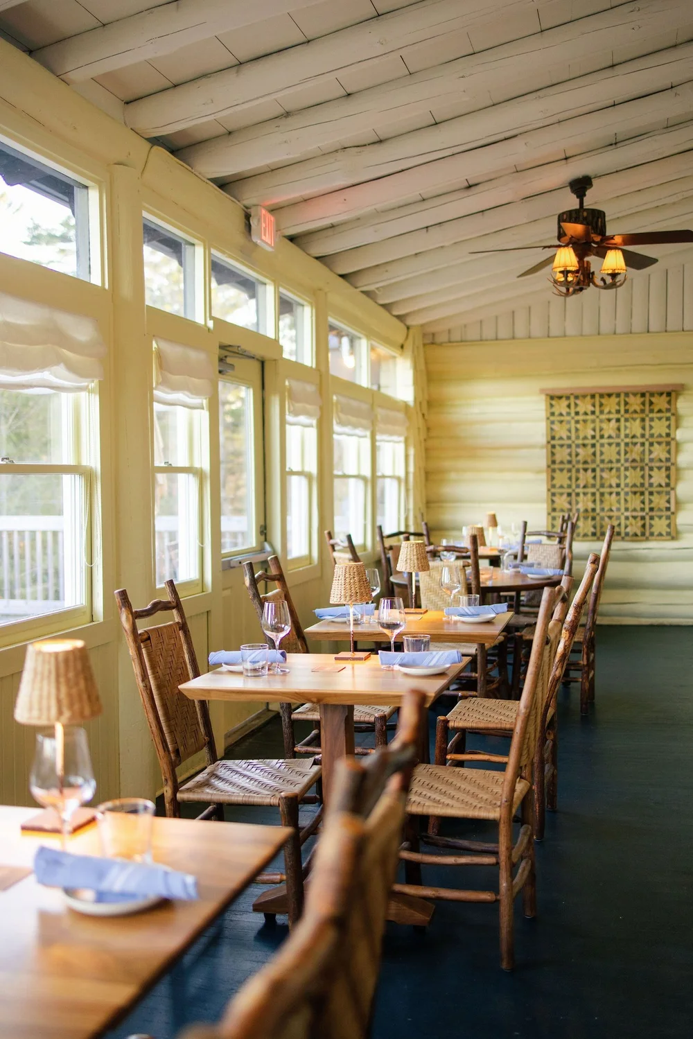 Trailborn highlands restaurant dining room highlands NC