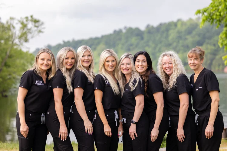 Healthcare photography of the Chattanooga Periodontics staff group