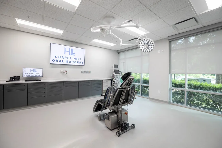 Modern oral surgery operating room with advanced equipment