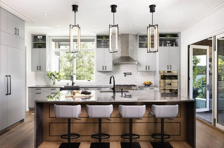 Kitchen of the Bright Water, built by Gabriel Builders.