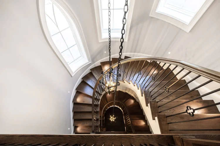 Stairwell of the Castle on the Lake.