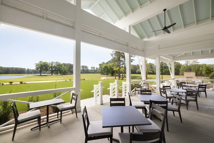 The clubhouse at Riverton Pointe Country Club, a Toll Brothers community — commercial architecture photography by Jack Robert.