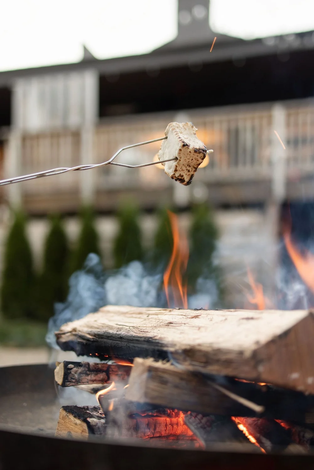 Trailborn highlands smores fire pit highlands NC