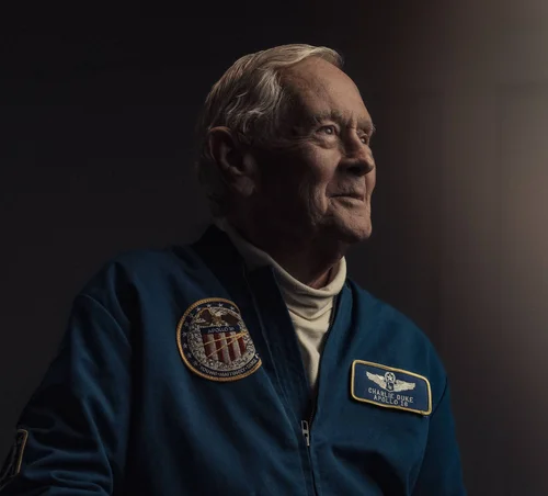 Apollo 16 astronaut Charlie Duke, editorial portrait for TOWN magazine