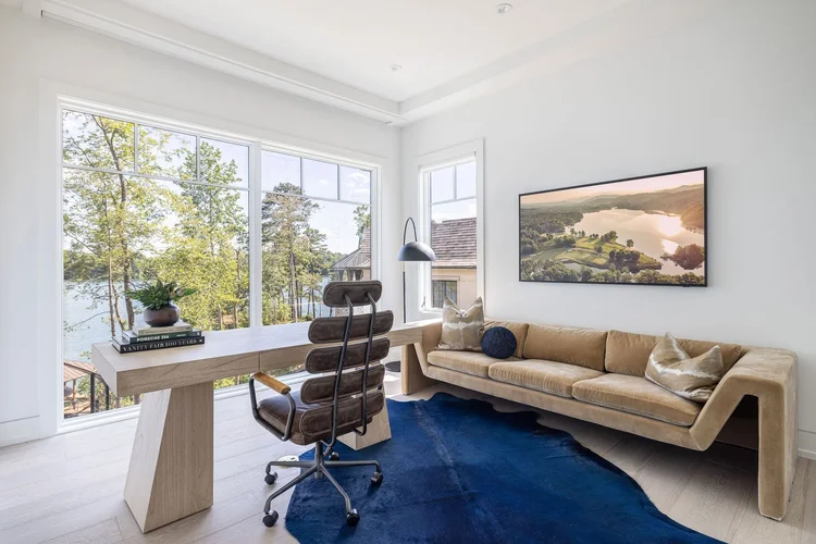 Home office of the Airy Oasis in Edgewater, built by Gabriel Builders.