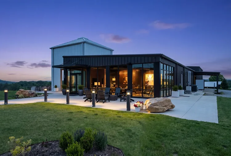 Marked Tree Vineyard, built by Cooper Construction — hospitality architecture photography by Jack Robert.