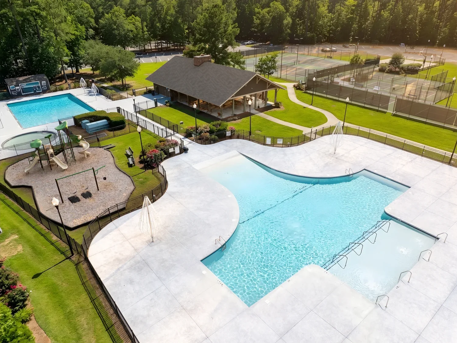 Aerial drone view of a Toll Brothers community in Murrells Inlet, SC — community aerial photography by Jack Robert Photo