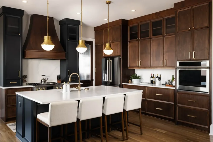 Kitchen of a custom home in Fairview, Greenville, SC. Architectural photography by Jack Robert Connolly.