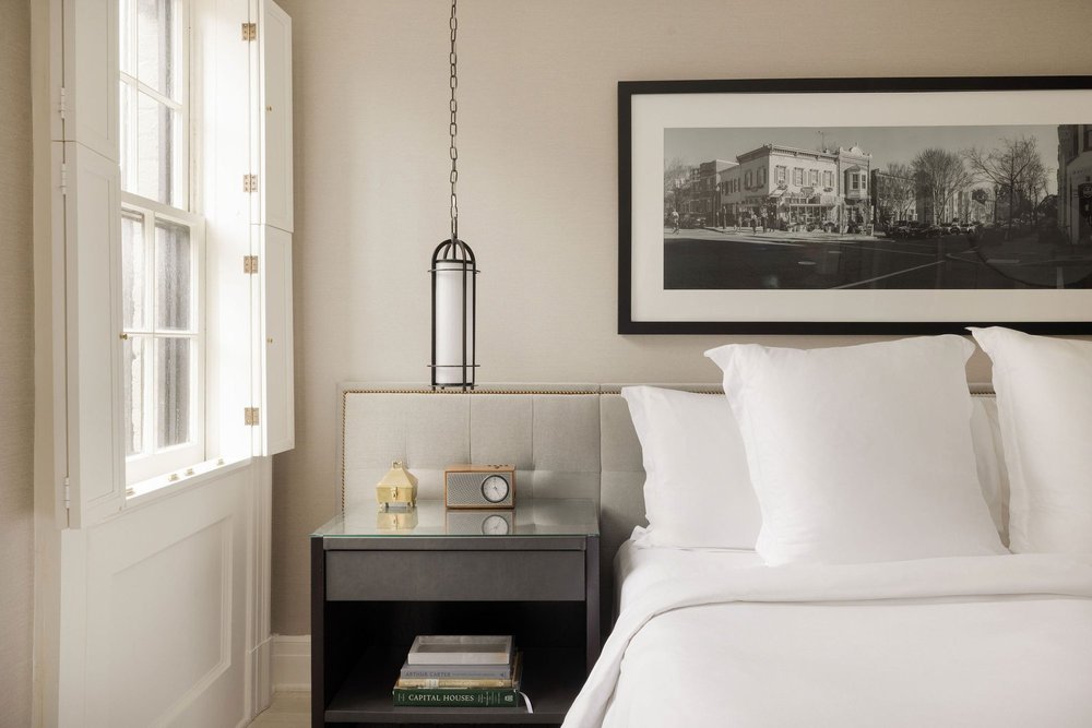 Rosewood washington DC suite bedroom