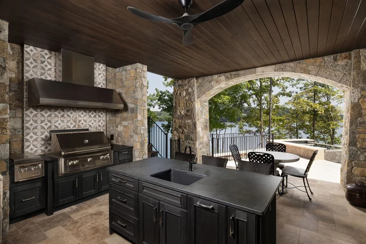Porch of a custom home, built by Gabriel Builders (view 5).