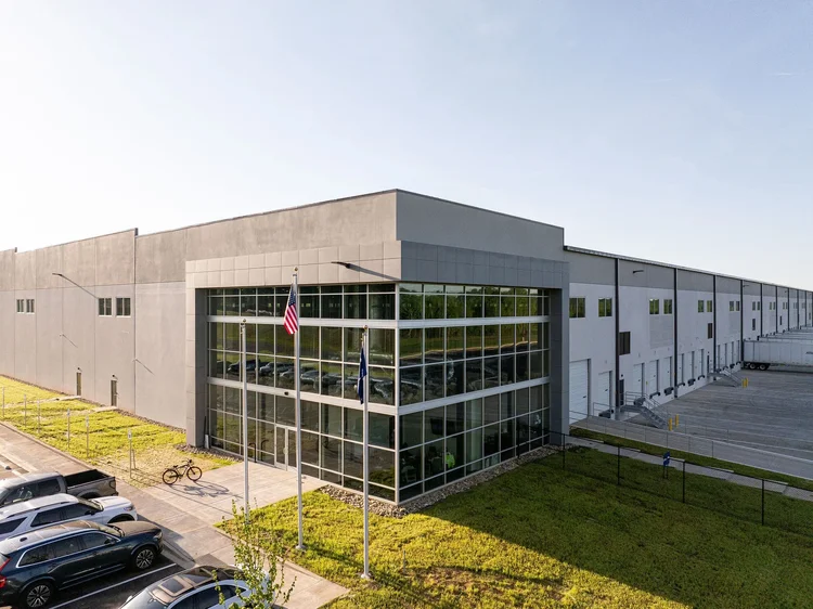 Aerial view of the Cooper Construction industrial project — industrial photography by Jack Robert.