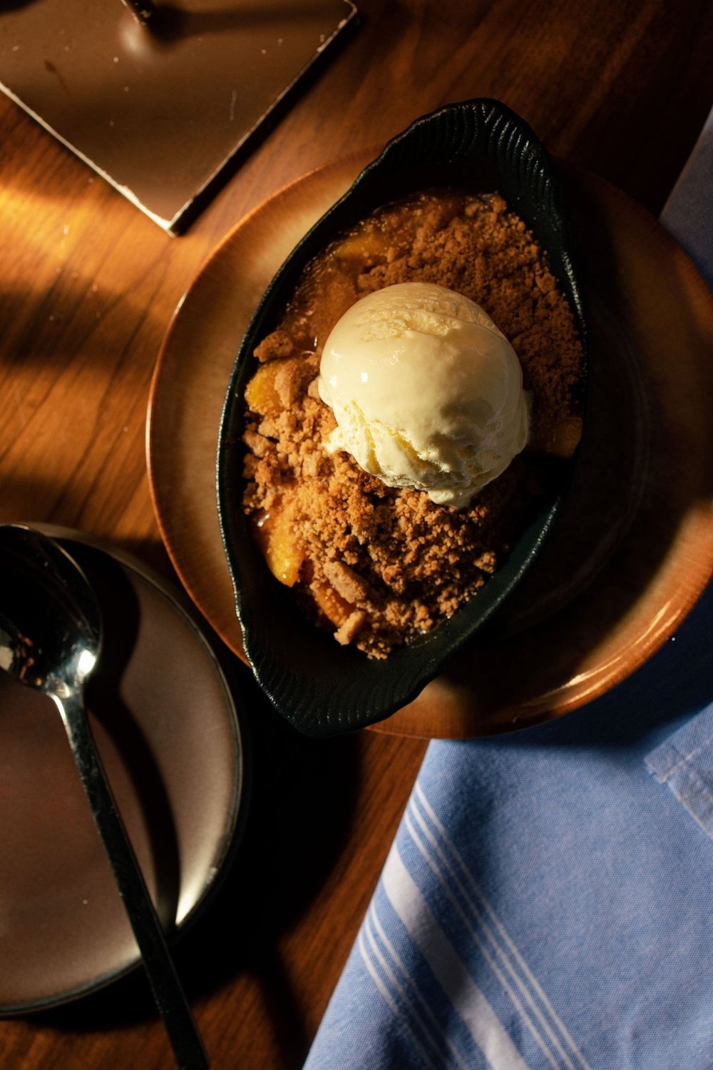 Trailborn highlands restaurant skillet dessert highlands NC