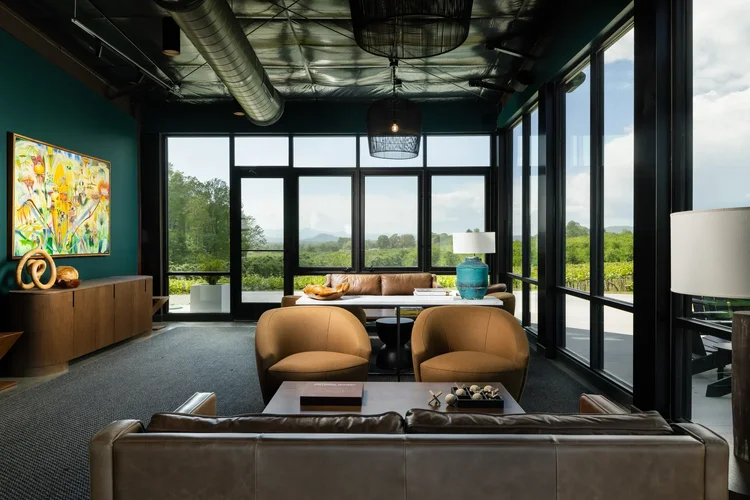 Marked Tree Vineyard, built by Cooper Construction — hospitality architecture photography by Jack Robert.