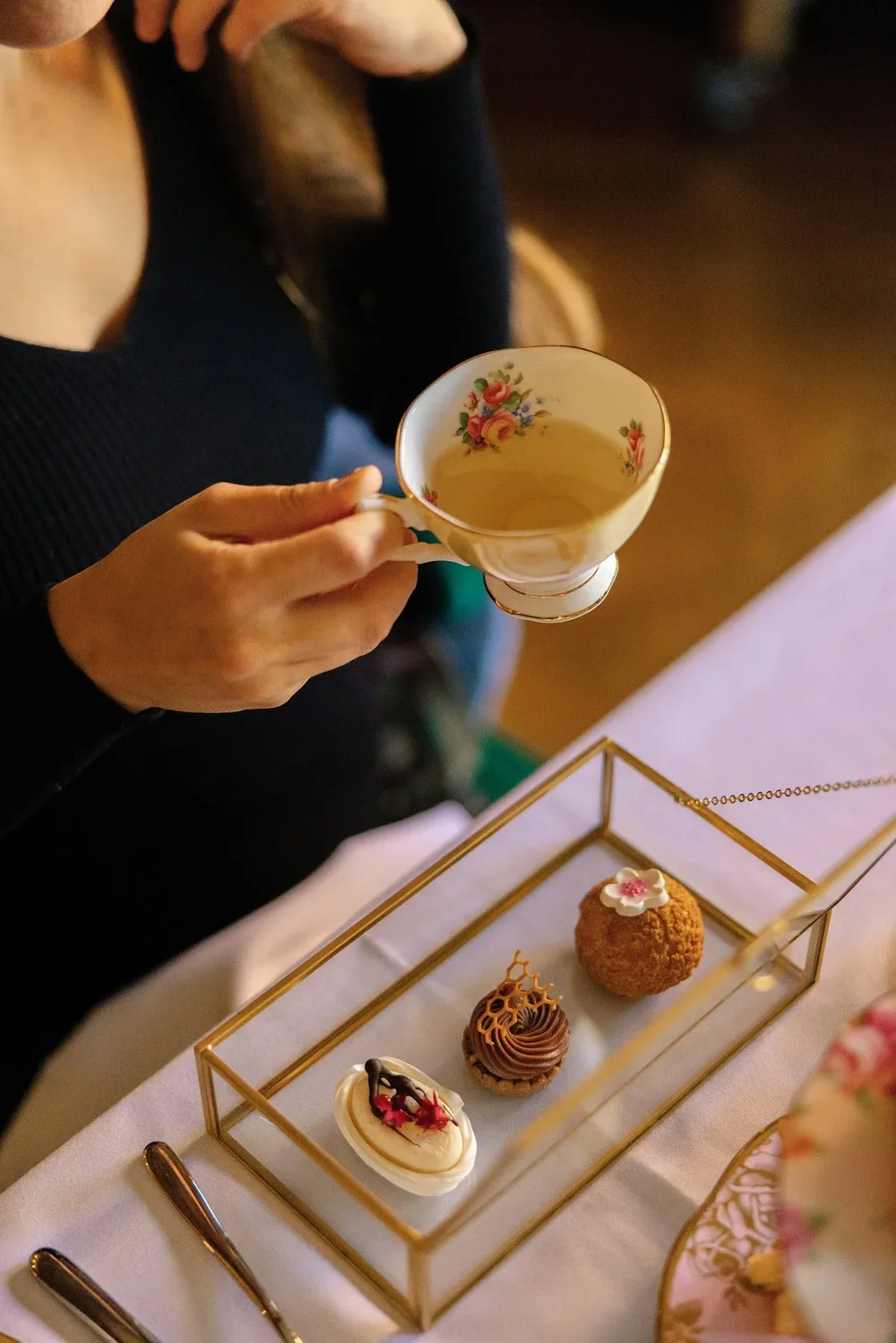Afternoon tea pastries tiered tray washington DC
