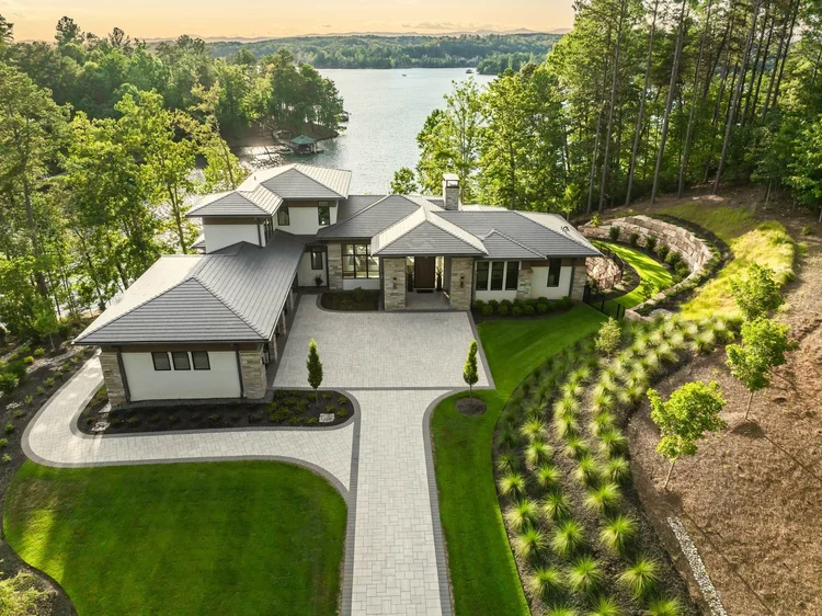 Aerial view of Bright Water, built by Gabriel Builders.