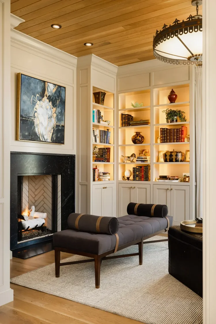 Interior of a custom home in Greenville, SC, interiors by Nandina Interior Design. Architectural photography by Jack Robert Connolly.