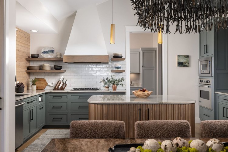 Kitchen of a custom home.