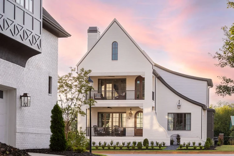 Exterior of the August Walk in Greenville, SC, interiors by Calvin Wright Design.