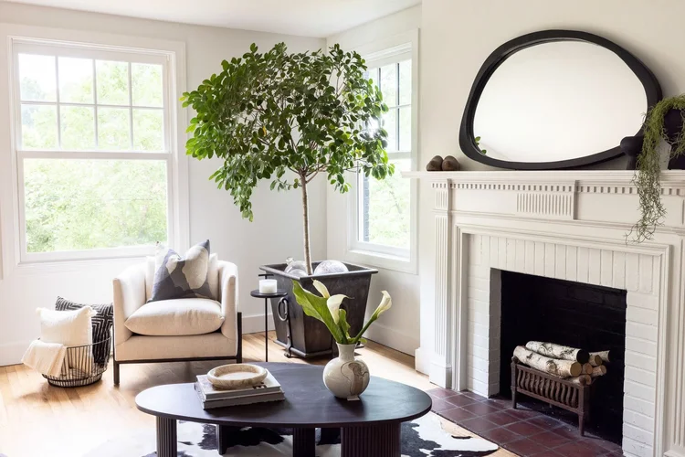 Living room of the Magnolia in Greenville, SC, interiors by Kym Petrie (view 2).
