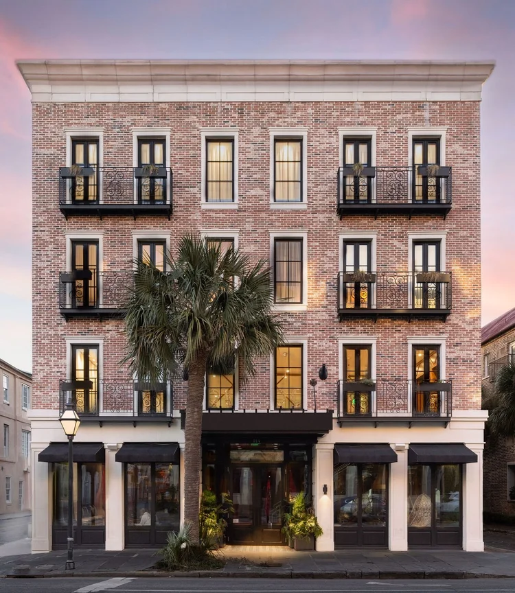 A boutique hotel in Charleston, SC — hospitality architecture photography by Jack Robert.