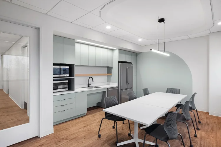 Interior of CCRM Fertility, a Perkins&Will-designed healthcare facility in Greenville, SC — healthcare architecture photography by Jack Robert.