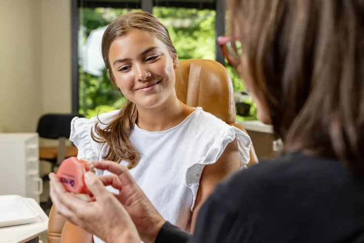 Young patient in consultation with a Greenville SC dentist