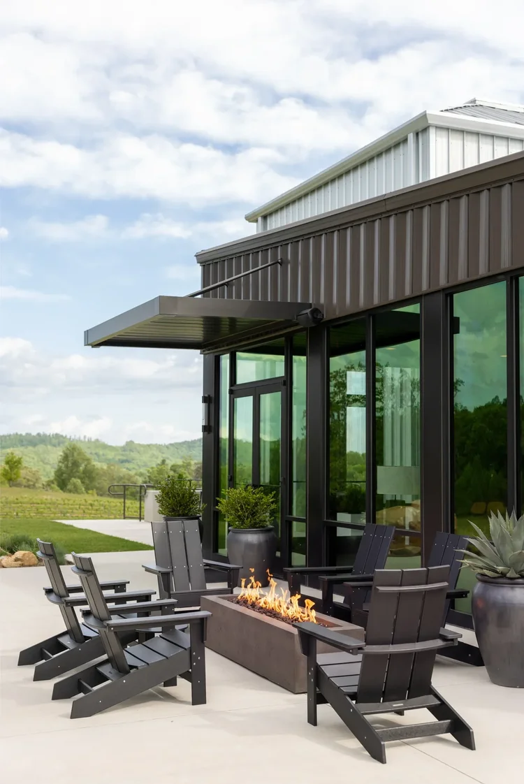 Marked Tree Vineyard, built by Cooper Construction — hospitality architecture photography by Jack Robert.