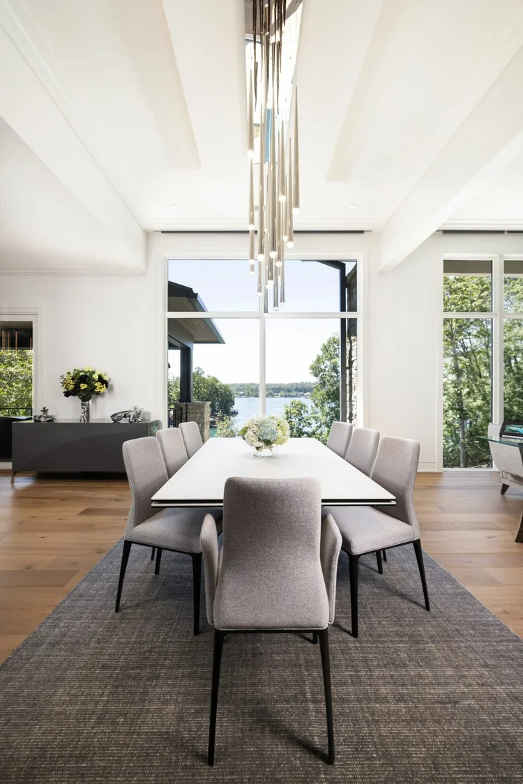 Dining room of a custom home, built by Gabriel Builders (view 4).