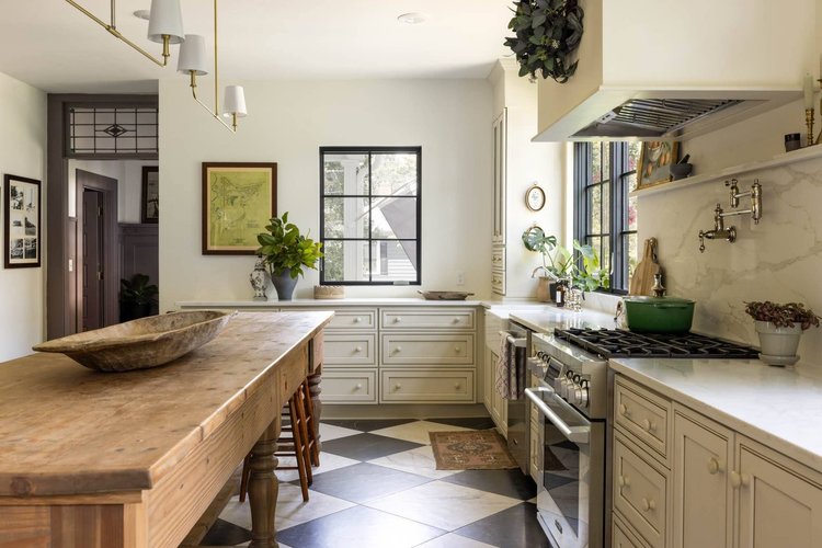 Kitchen of a custom home, built by Neely Construction (view 3).