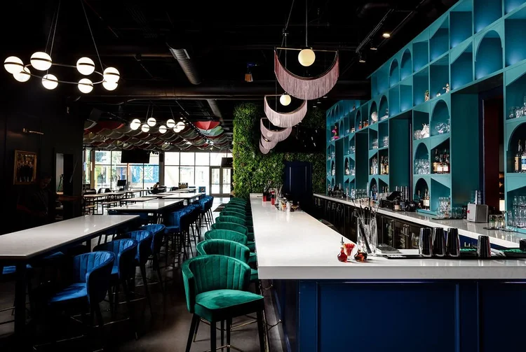 Bar and lounge interior photography of Group Therapy in Greenville SC by Jack Robert Photo
