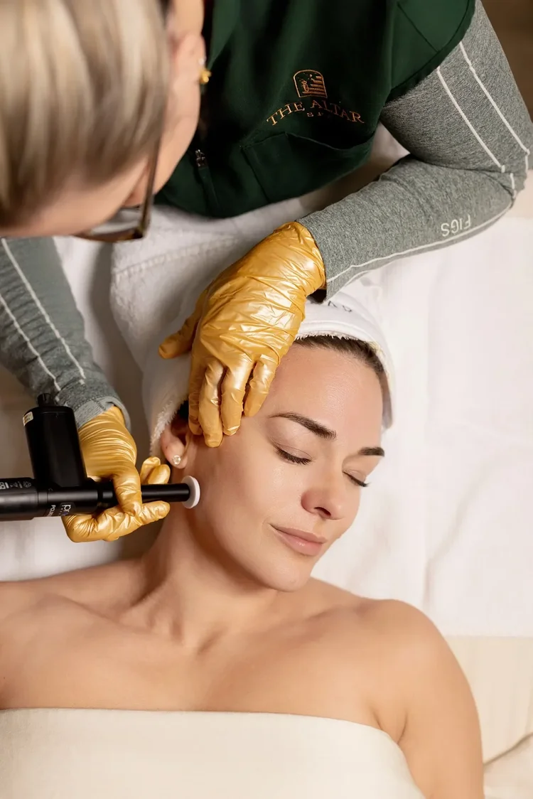 Spa facial treatment hospitality lifestyle photography in Greenville SC by Jack Robert Photo