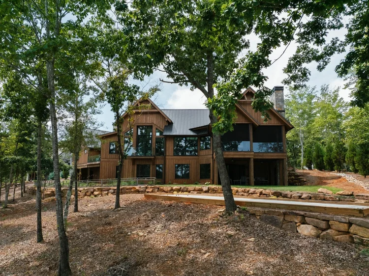 Exterior of a custom home, built by Gabriel Builders.