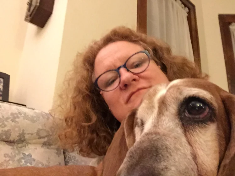 Me and Mavis, chillin'.