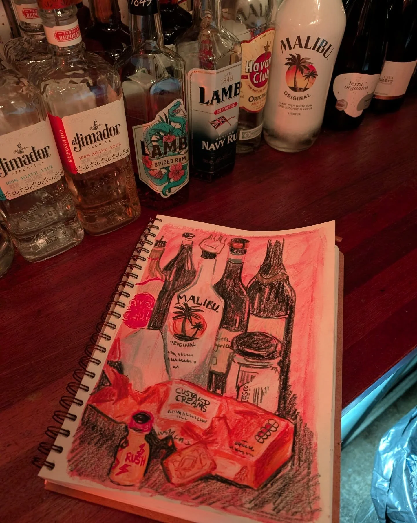 still life with custard creams on a quiet bar shift 

@jacksons_art #forthosewholovetopaint