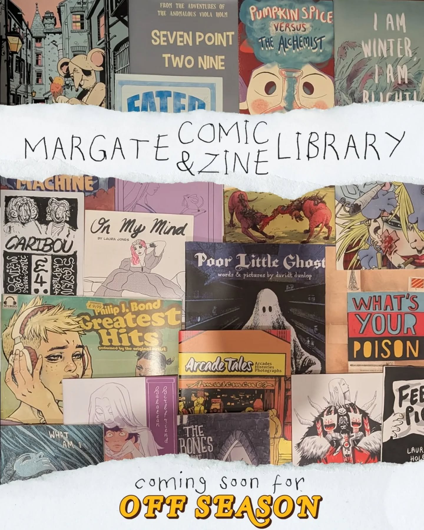 The Margate Comic &amp; Zine Library is coming soon 💢💣
23-25th January. Accepting submissions! Drop me a msg.

Our mini street library will be debuting on Northdown Avenue (yeah...Avenue, not Road &mdash; like Northdown Road&rsquo;s strange country