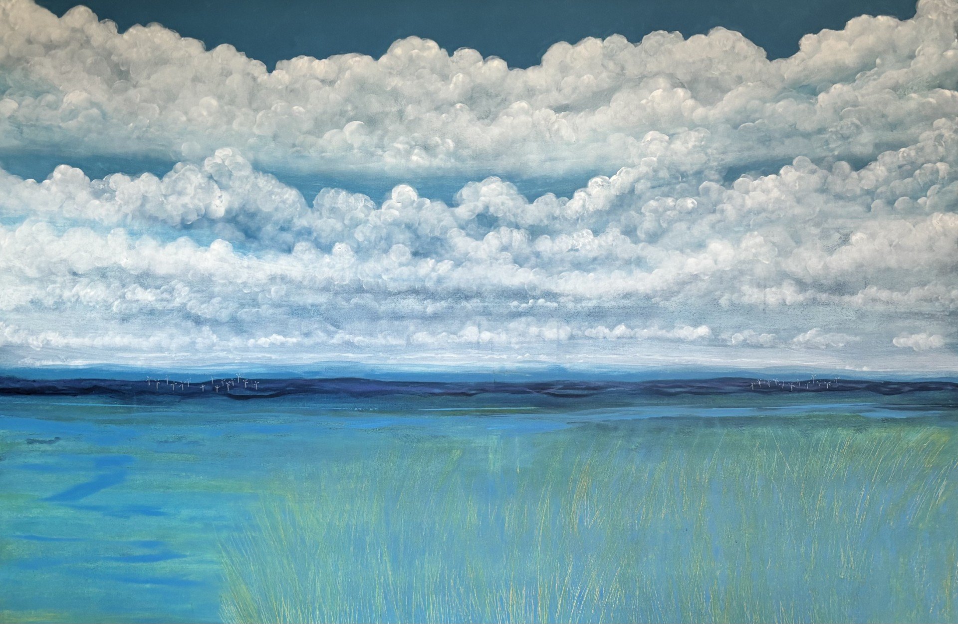 3 Clouds over the lake 122 x182cm Acrylic on canvas.jpg