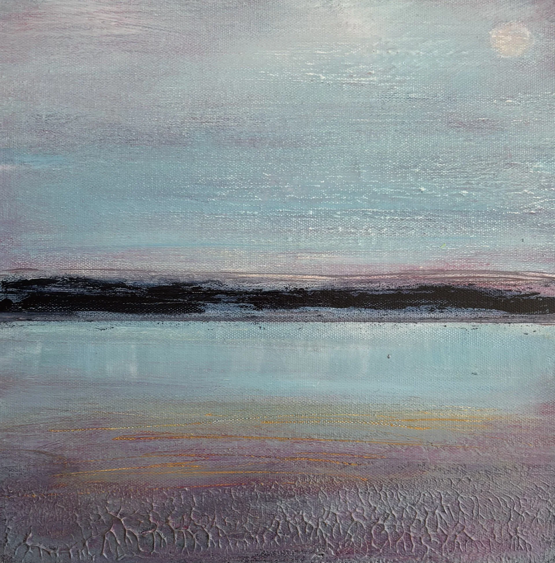 15. Blue Waters 30x30 Arcylic on canvas Box frame.jpg