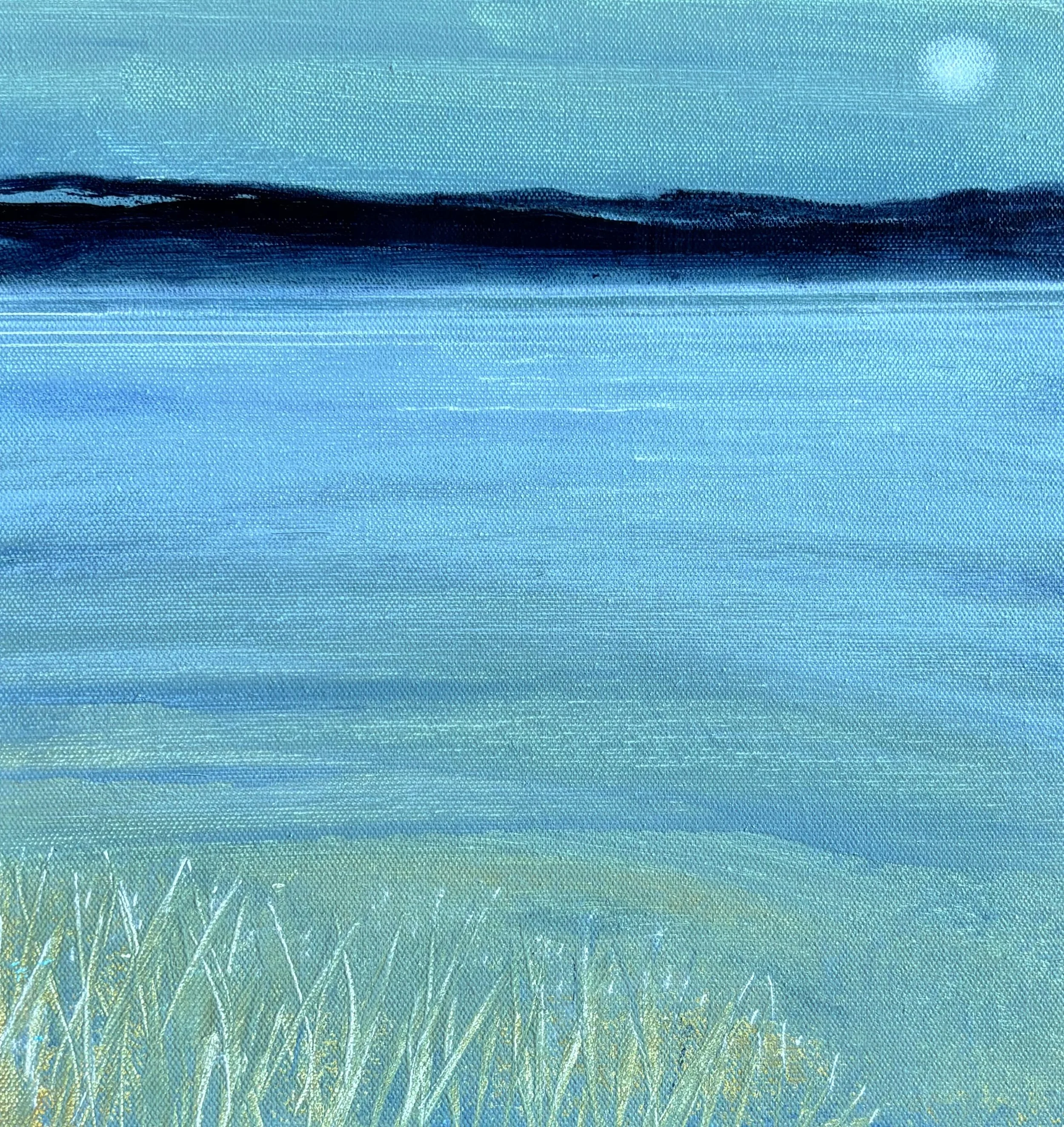 23. Night Stillness 30x30cm Acrylic on canvas Box frame.jpeg