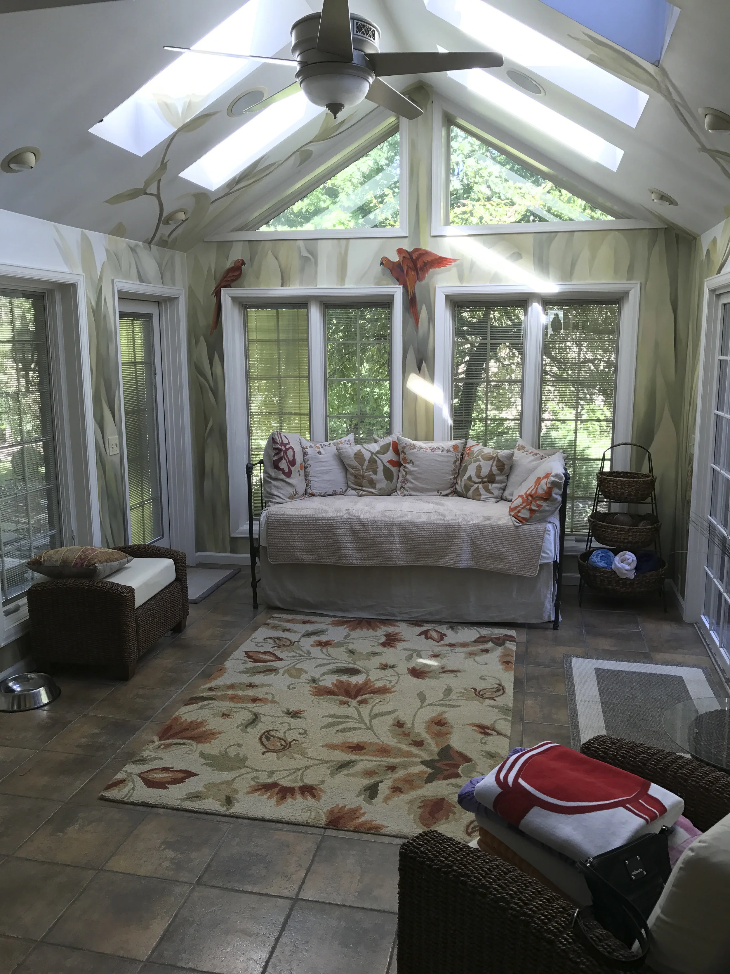 Sunroom before.