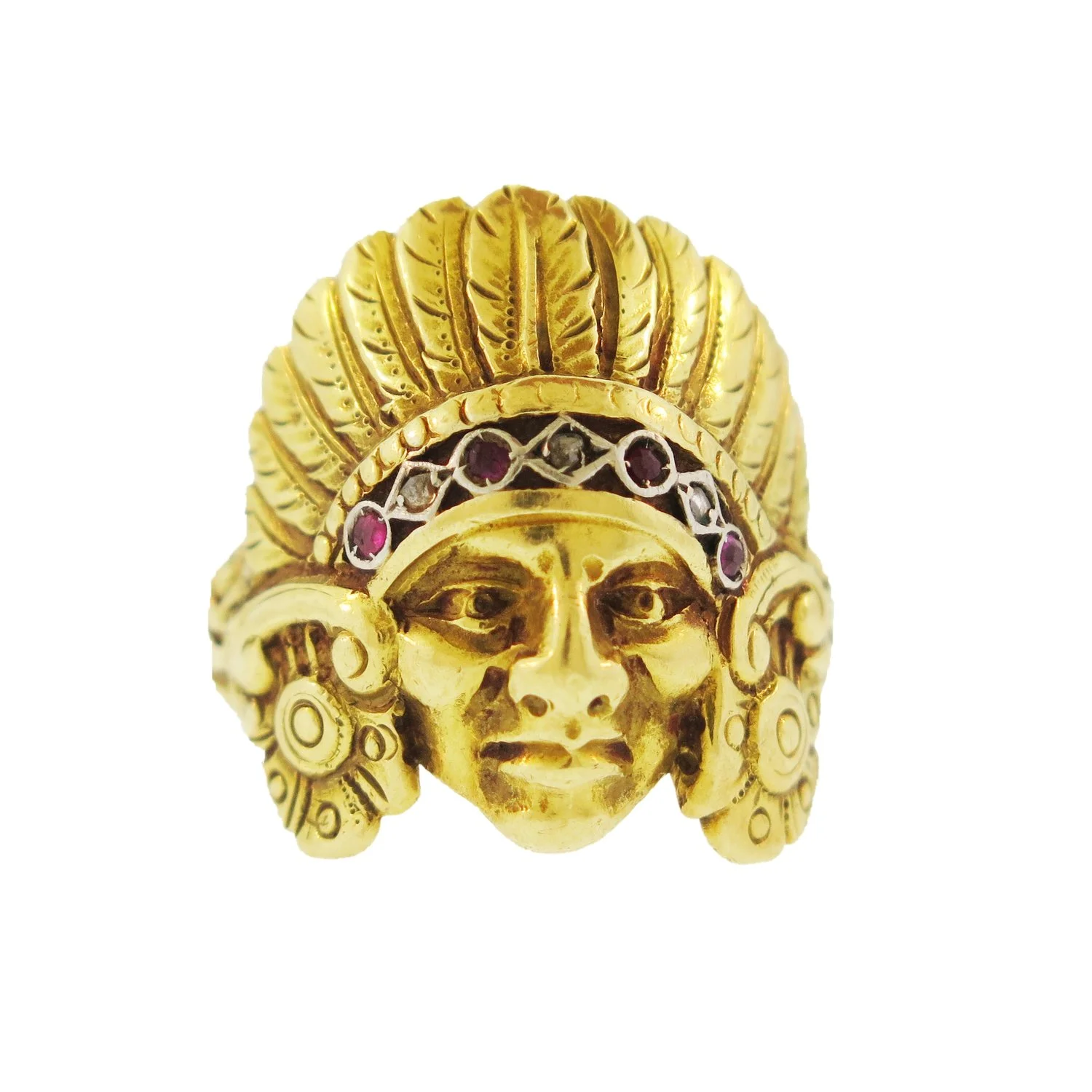 Indian Head Gold Ring