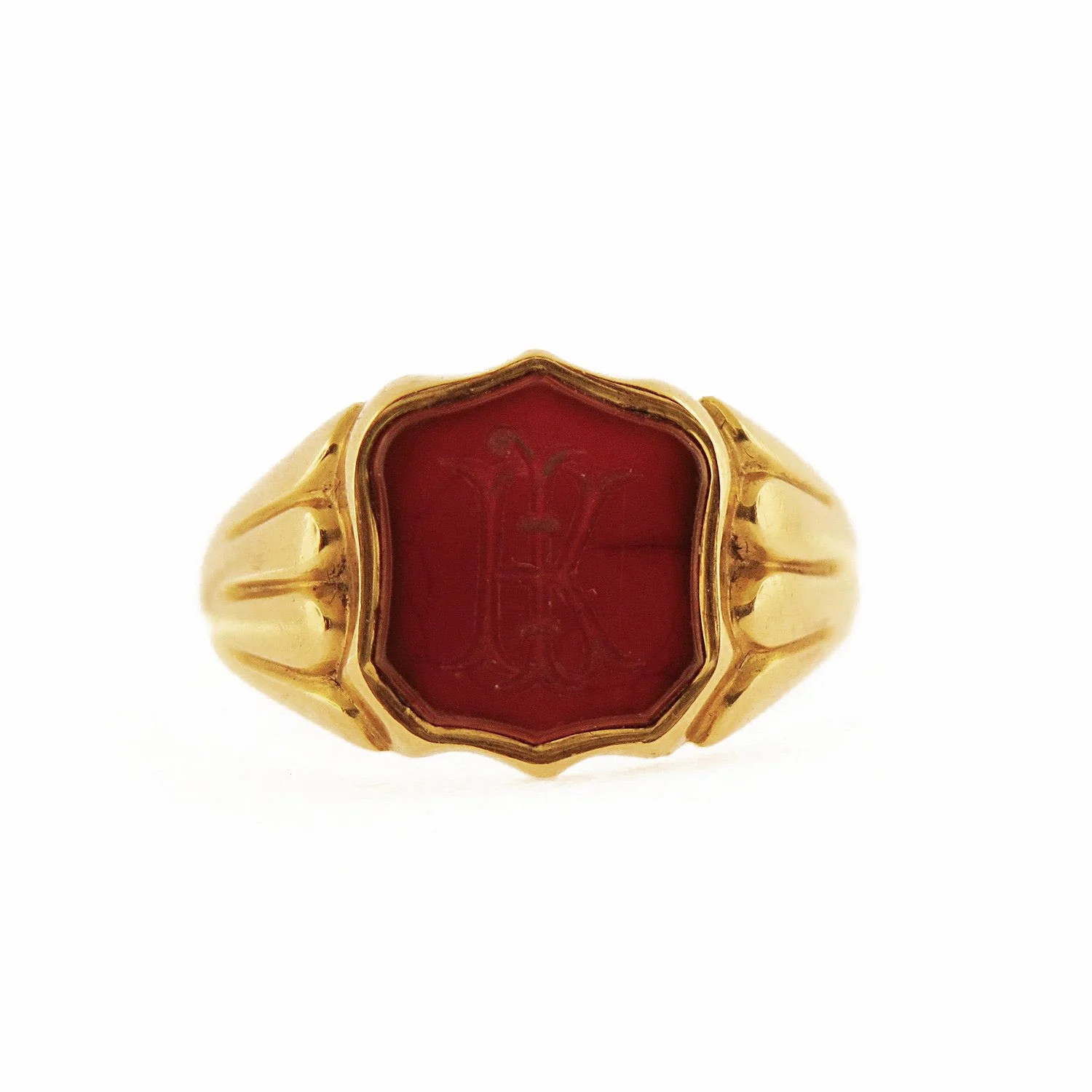 Late 19th Century Intaglio Carnelian Signet Ring
