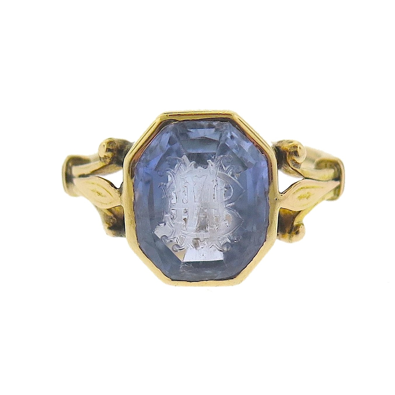 Victorian Intaglio Sapphire Ring