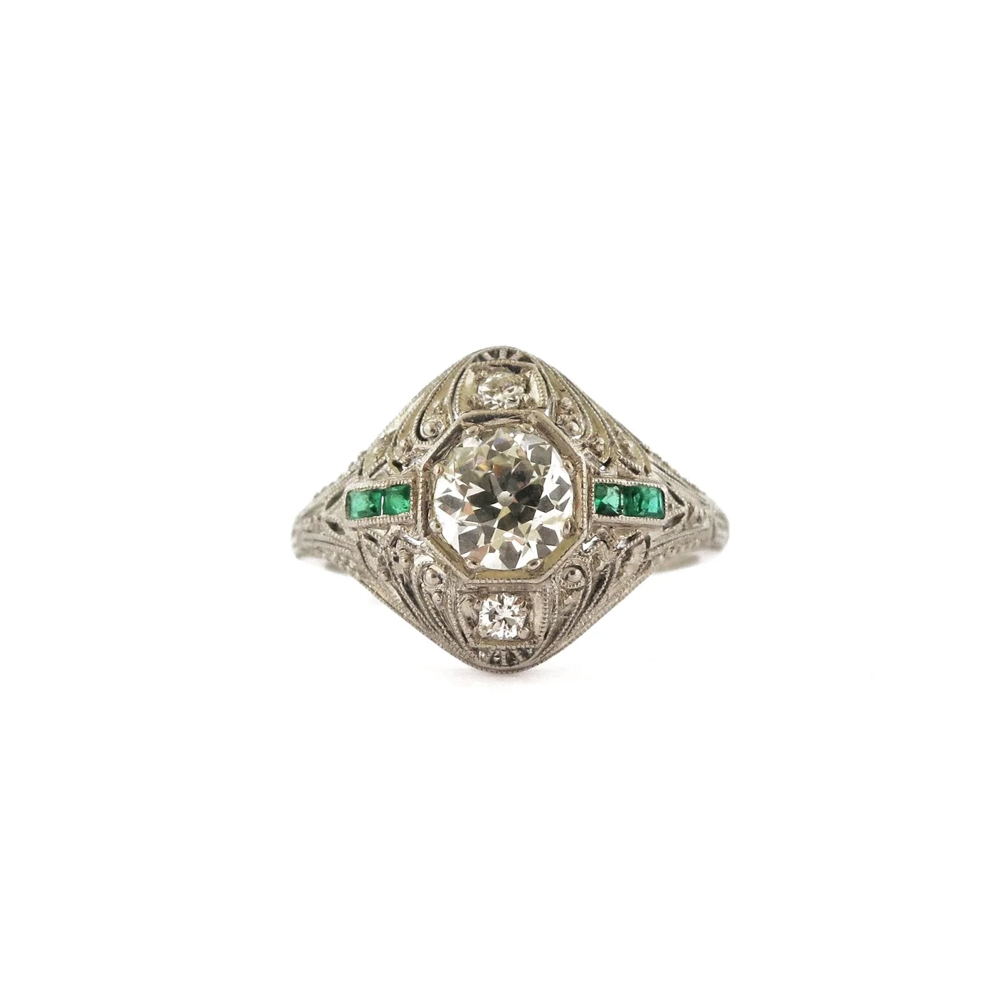 Edwardian Old Mine Cut Diamond Ring