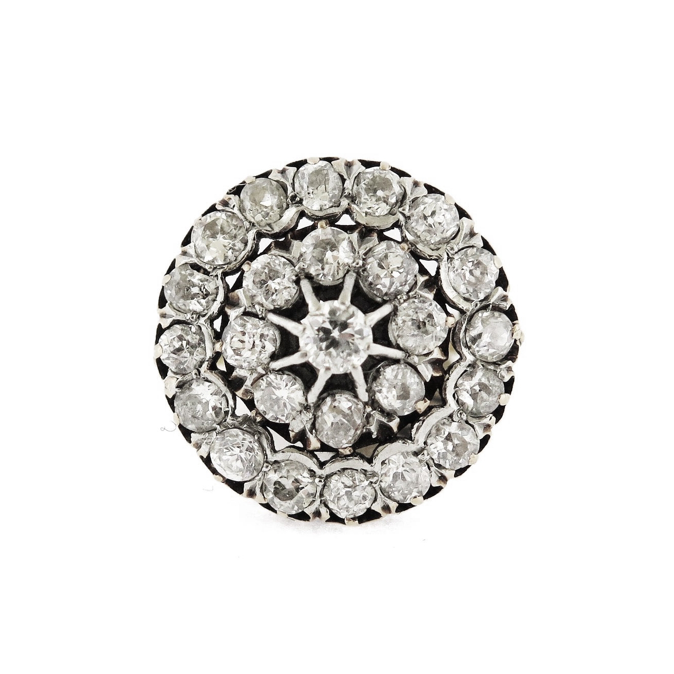 Antique Diamond Cluster Ring