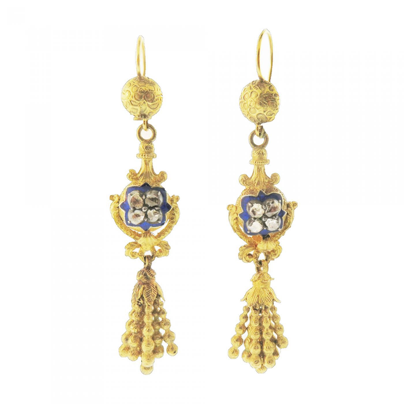 Biedermeier Gold Earrings