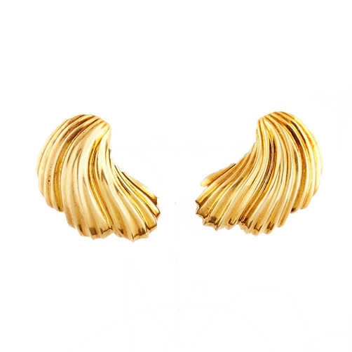 Black Starr and Frost Gold Earrings