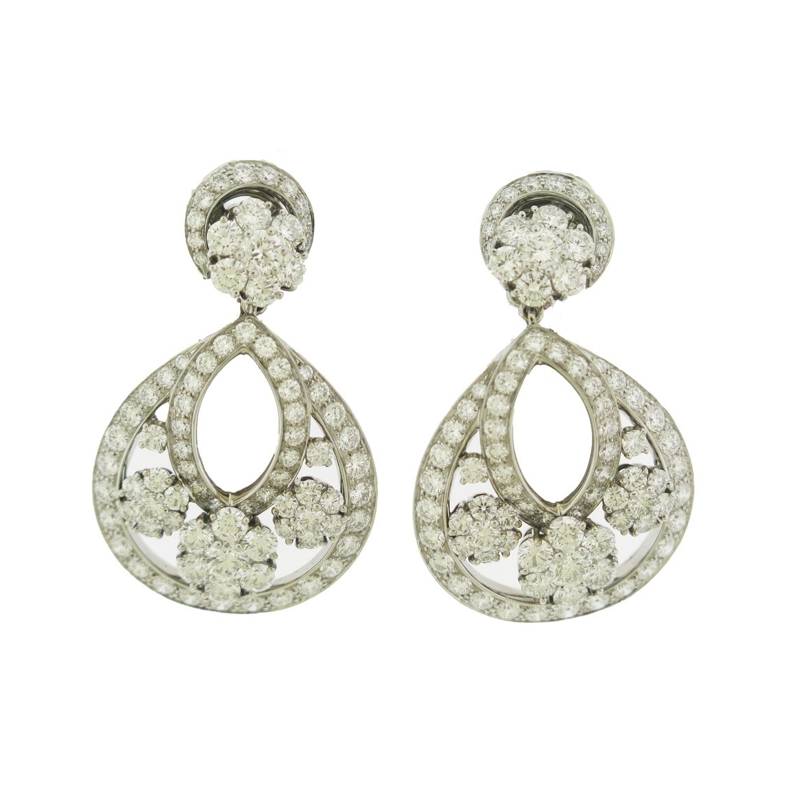 Van Cleef & Arpels Diamond Snowflake Earrings