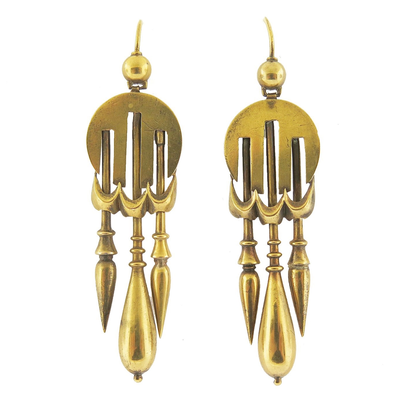 Victorian Industrial Style Tassel Earrings