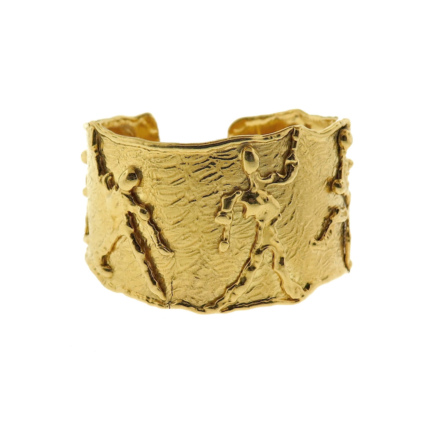 Jean Mahie Gold Cuff Bracelet - SOLD