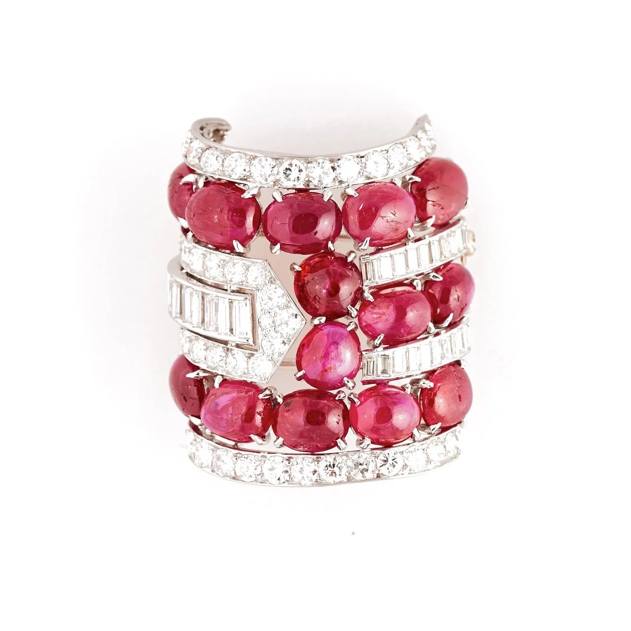 Art Deco Ruby, Diamond, & Platinum